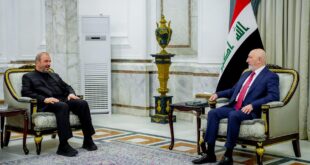 رئيس الجمهورية نزار آميدي يؤكد للسفير الإيراني محمد كاظم آل صادق ضرورة خفض التصعيد وتجنيب المنطقة مخاطر الحروب