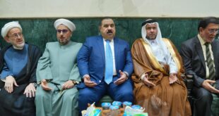 السامرائي يحضر مجلس عزاء السيد حسين محمد هادي الصدر في الكاظمية